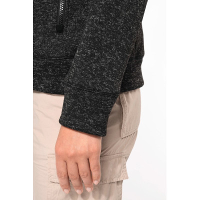 Ladies’ full zip heather jacket